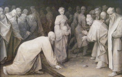 Cristo y la adúltera de Jan the Elder Brueghel
